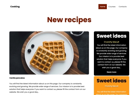 Bootstrap style/Cooking with love